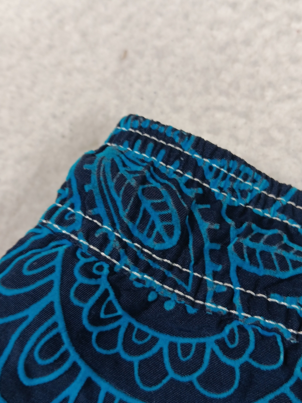 MC2 Saint Barth Swim Trunks Mens Small Blue Gustavia Velvet Swim Shorts Floral - Picture 8 of 14